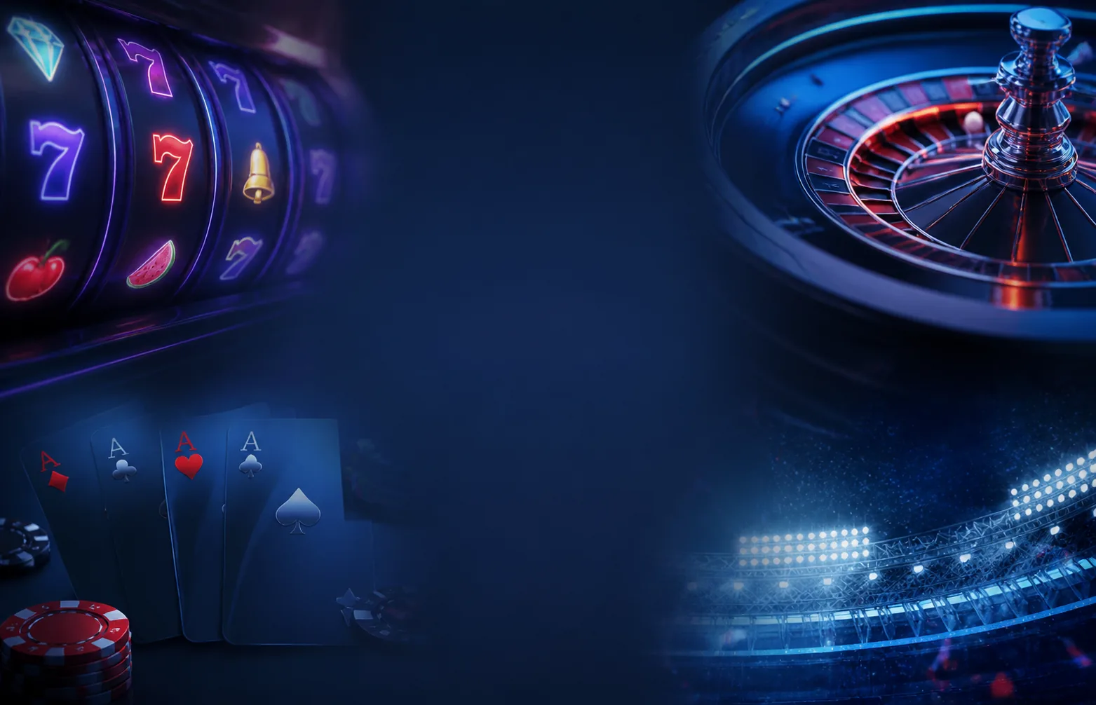 Kolase kategori slot, roulette, kartu, dan permainan olahraga